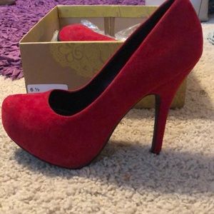 Red 4 inch heels!